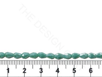 Turquoise Lustrous Opaque Drop / Briolette Crystal Beads | The Design Cart (4079157215266)