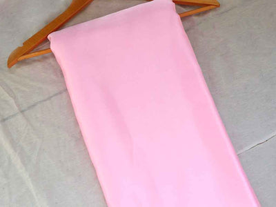 Baby Pink Plain Moss Satin Fabric