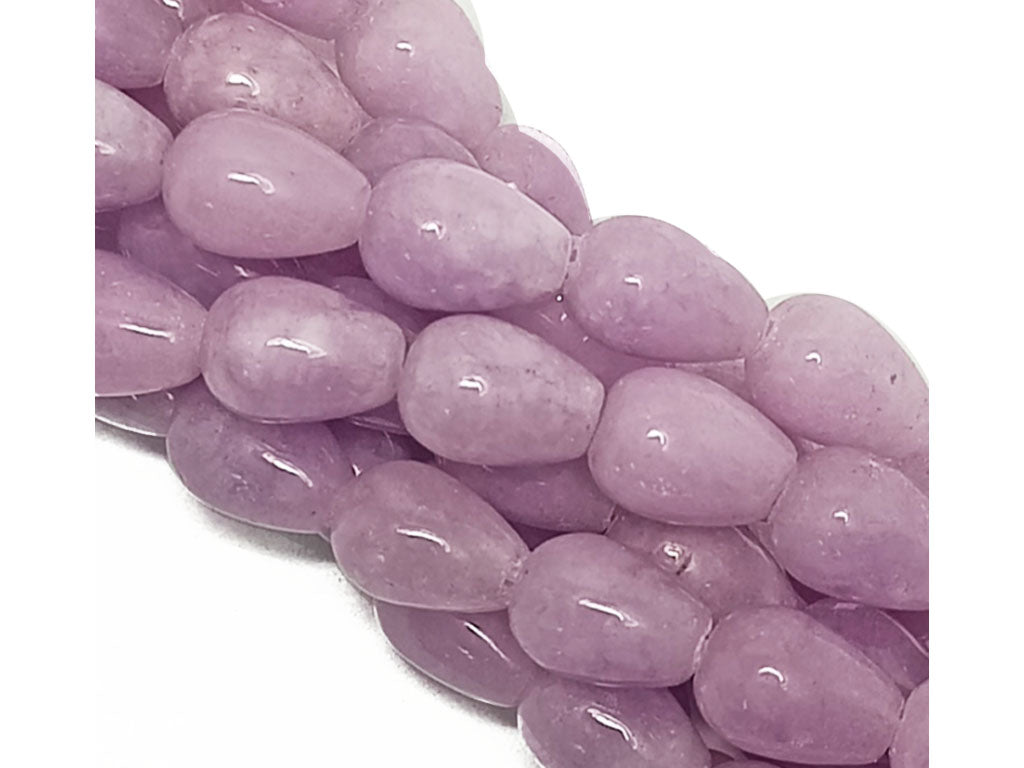 Light Purple Drop Natural Jade Stones