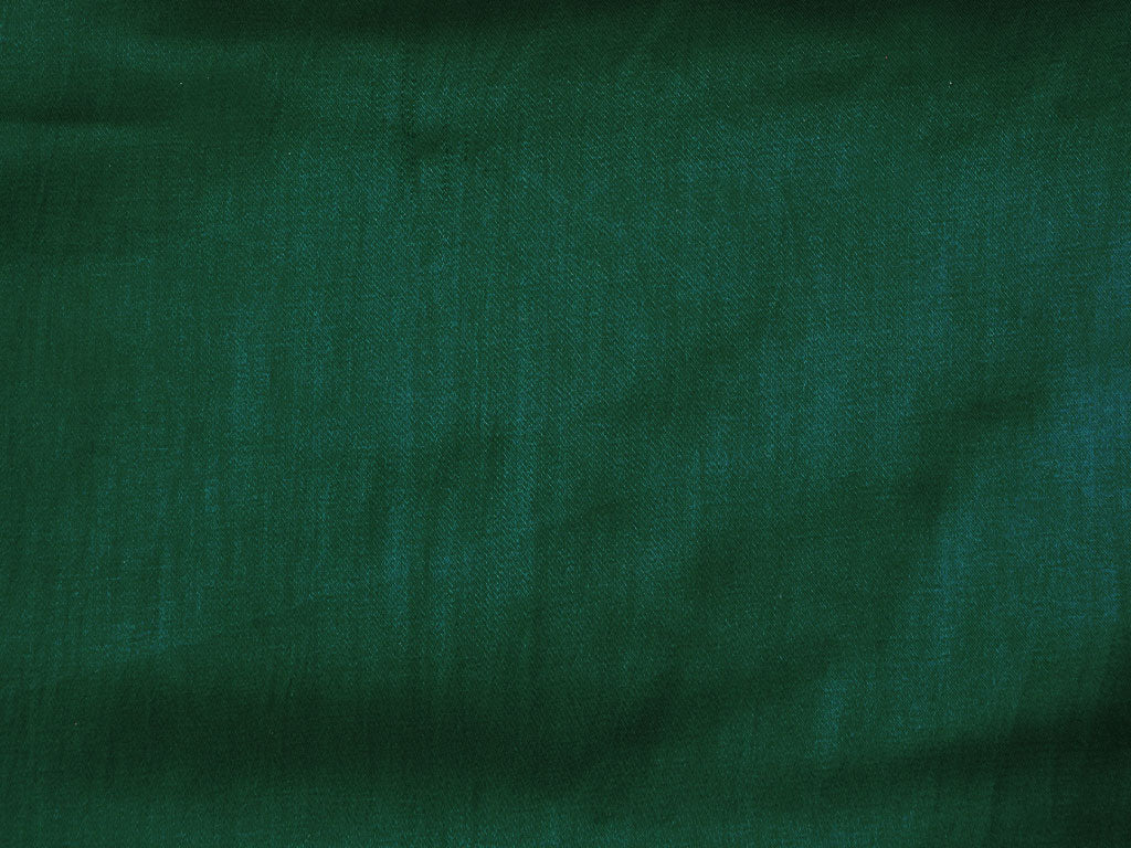 Dark Green Plain Pure Viscose Gaji Silk Fabric