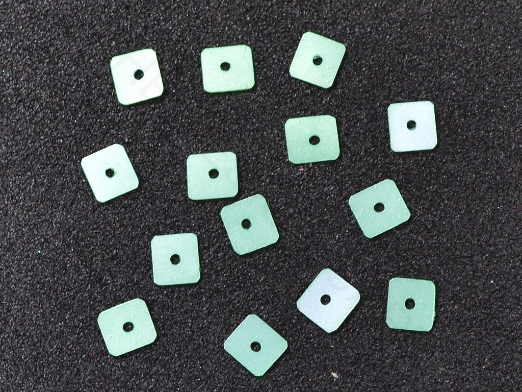 Green Square Plastic Sequins | The Design Cart (3840768409634)