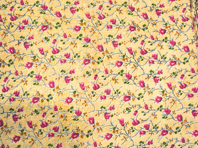 Creame Floral Digitally Printed Butter Crepe Fabric