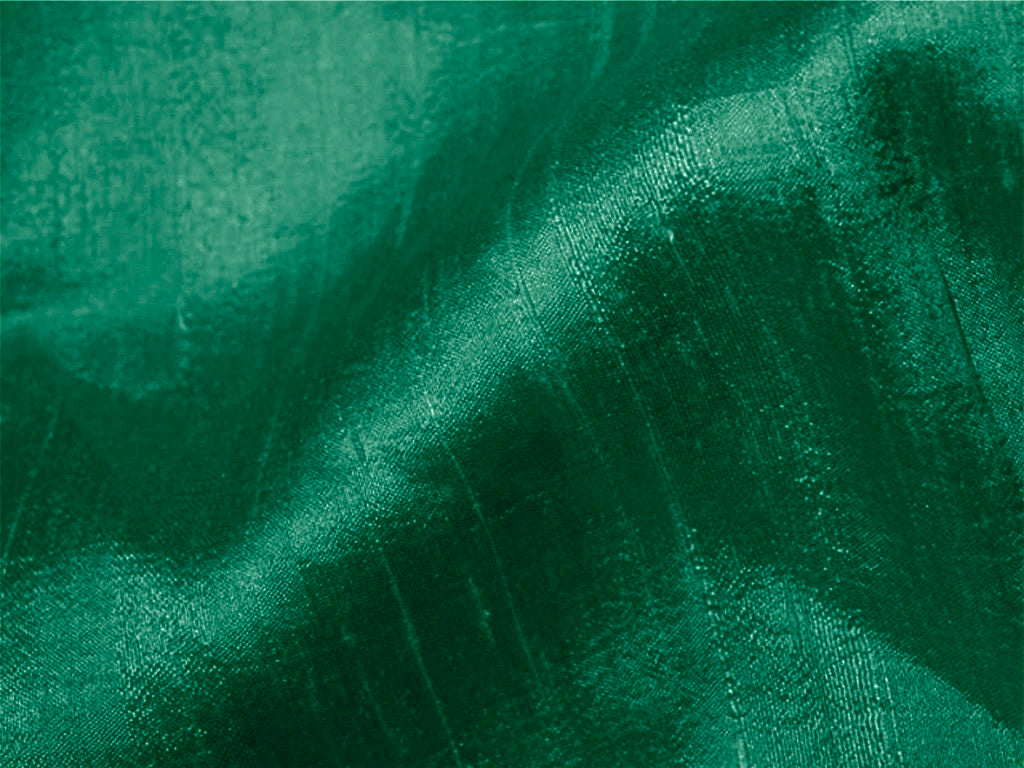 Green Plain Bangalore Raw Silk Fabric  (Wholesale)