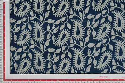 Blue & White Traditional Cotton Fabric