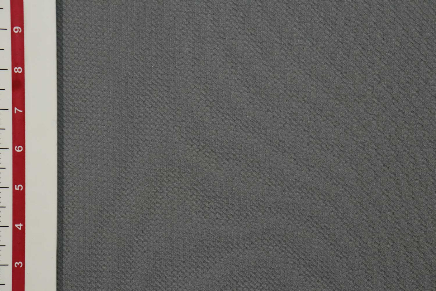 Gray Plain Textured Knit Fabric