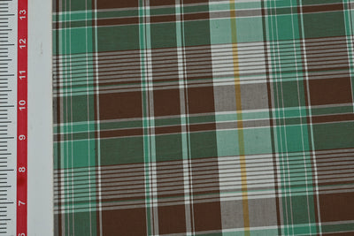 Multicolor Checks Cotton Yarn Dyed Fabric