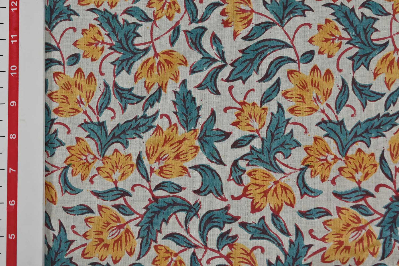 Multicolor Traditional Cotton Cambric Fabric