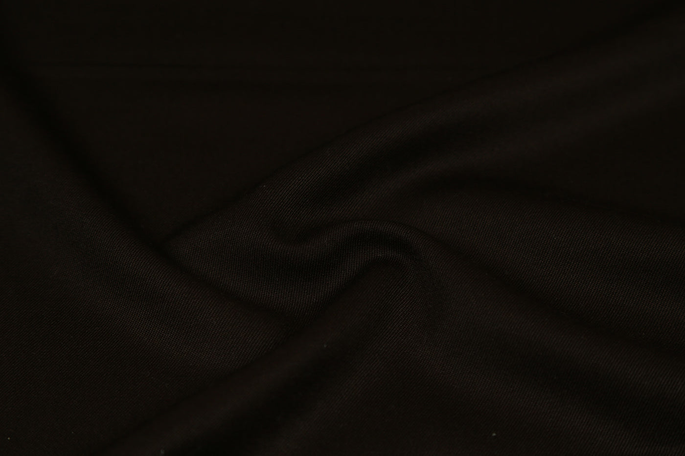 Dark Brown Plain Wool Fabric