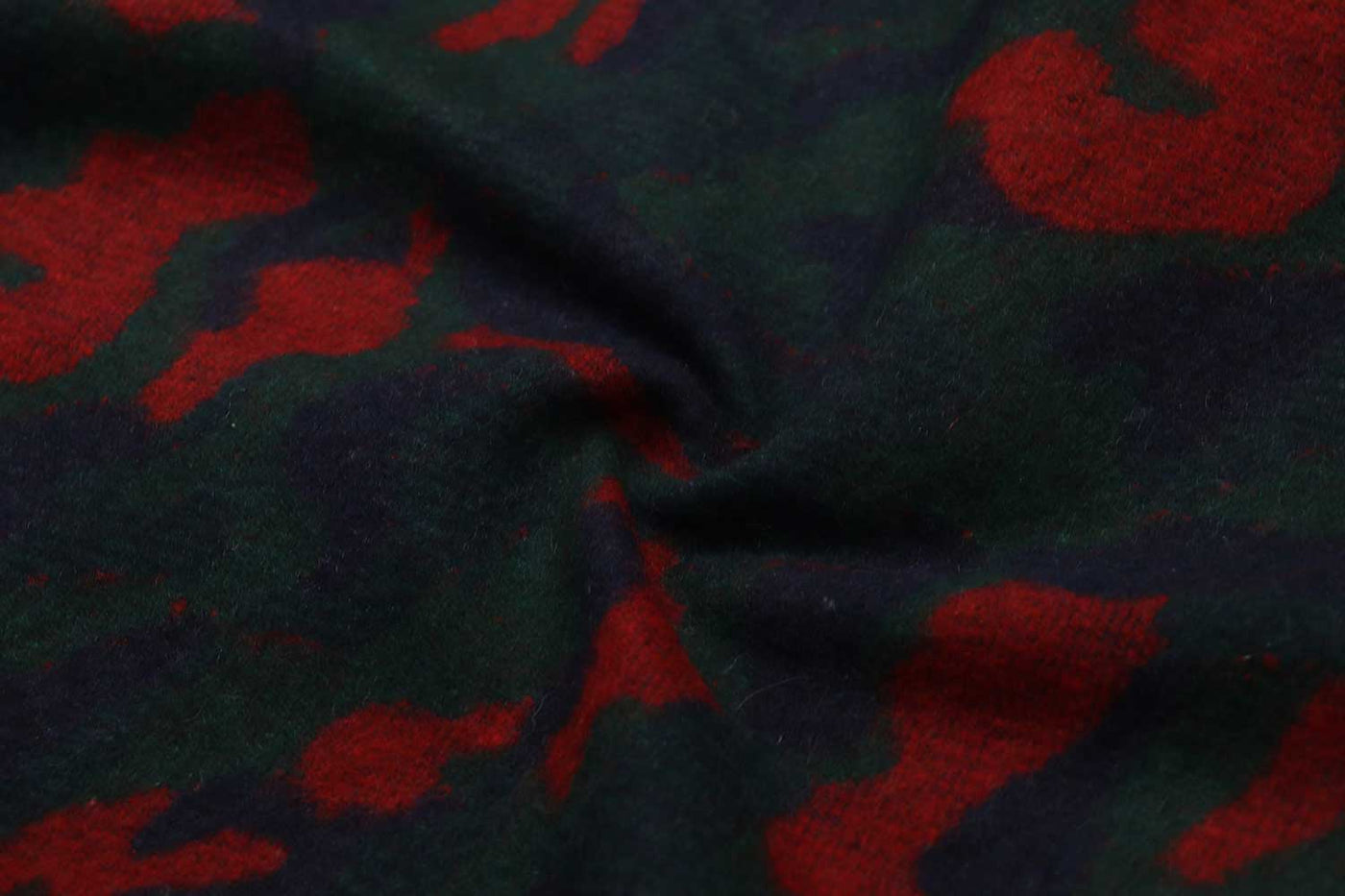 Multicolour Plain Wool Tweed Jacquard Fabric