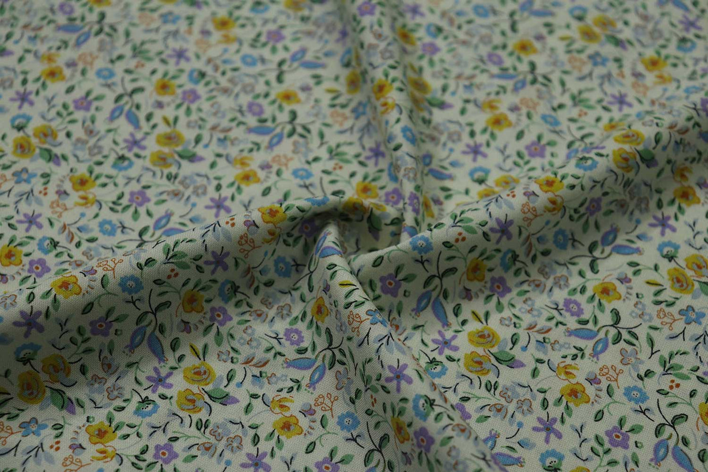 Multicolor Floral Printed Rayon Fabric