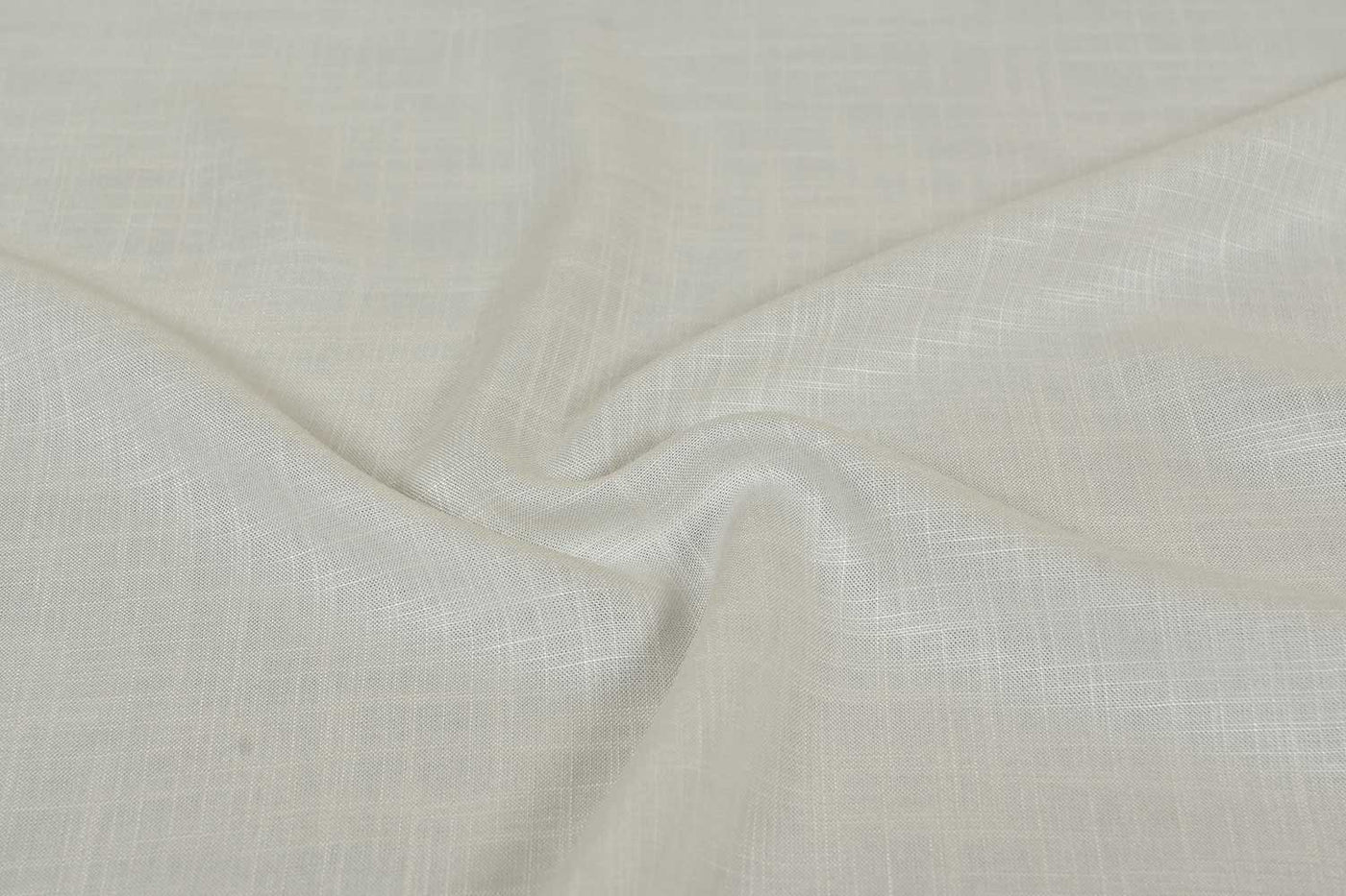 Off White Plain Modal Slub Viscose Fabric