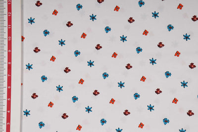 Multicolor Floral Printed Viscose Fabric