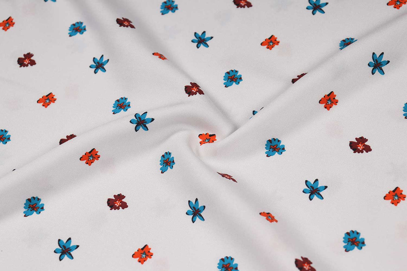 Multicolor Floral Printed Viscose Fabric