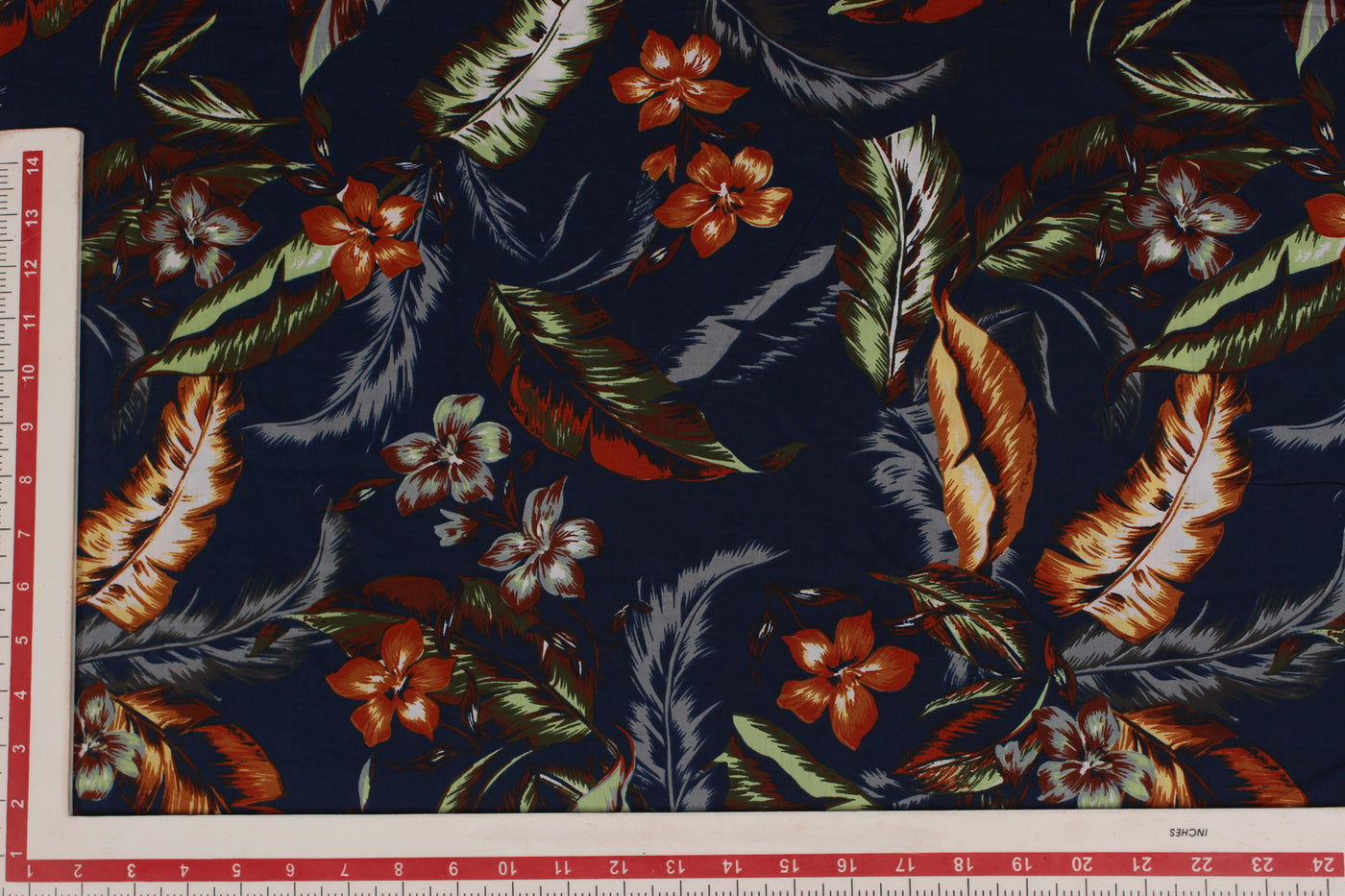 Multicolor Floral Rayon Fabric