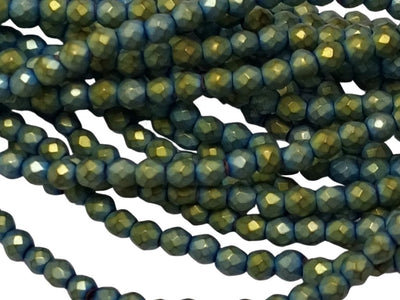 Royal Blue Spherical Haemetite Metal Beads