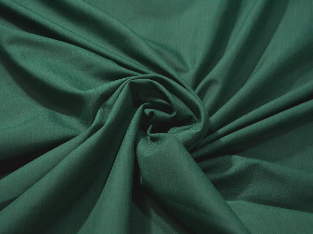 Dark Green 100% Turkey Giza Cotton Fabric