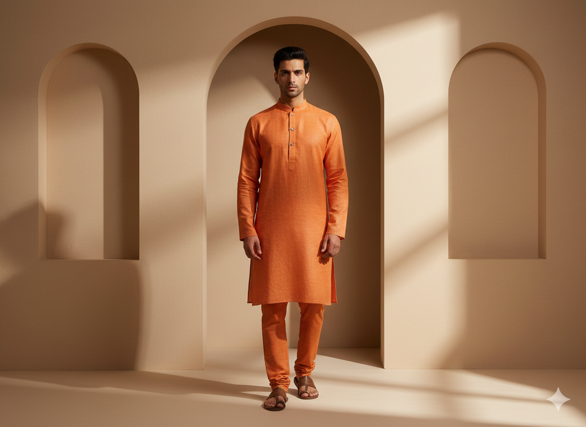 कद्दू सादा सूती लिनन कपड़ा