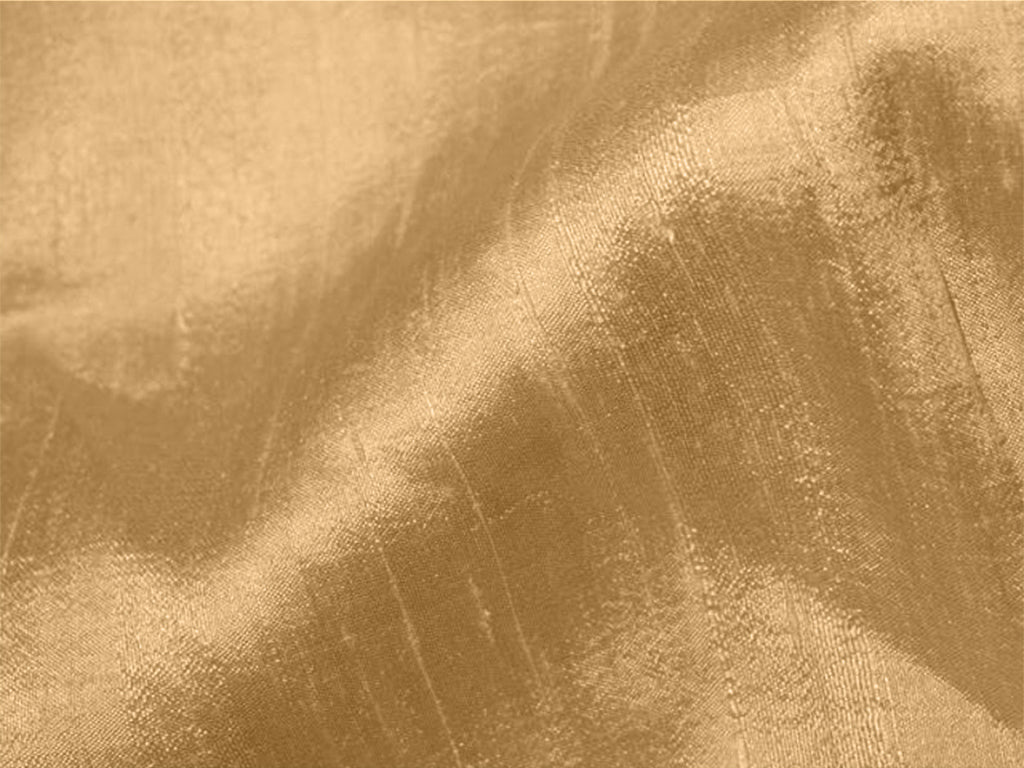 Golden Plain Bangalore Raw Silk Fabric  (Wholesale)