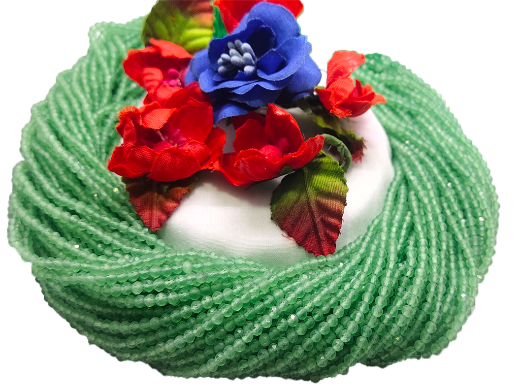 Green Monalisa Hydro Crystal Beads (Wholesale)