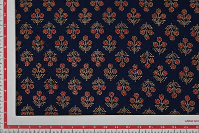 Multicolor Traditional Cotton Cambric Fabric