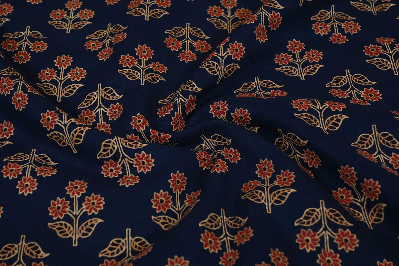 Multicolor Traditional Cotton Cambric Fabric