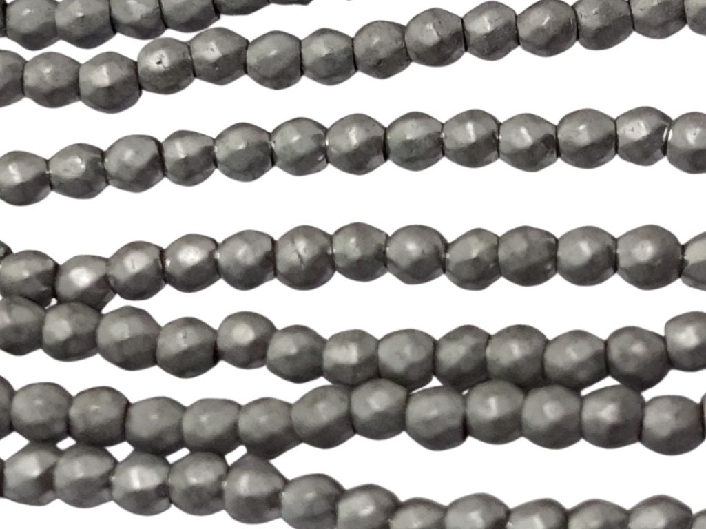 Light Gray Spherical Haemetite Metal Beads
