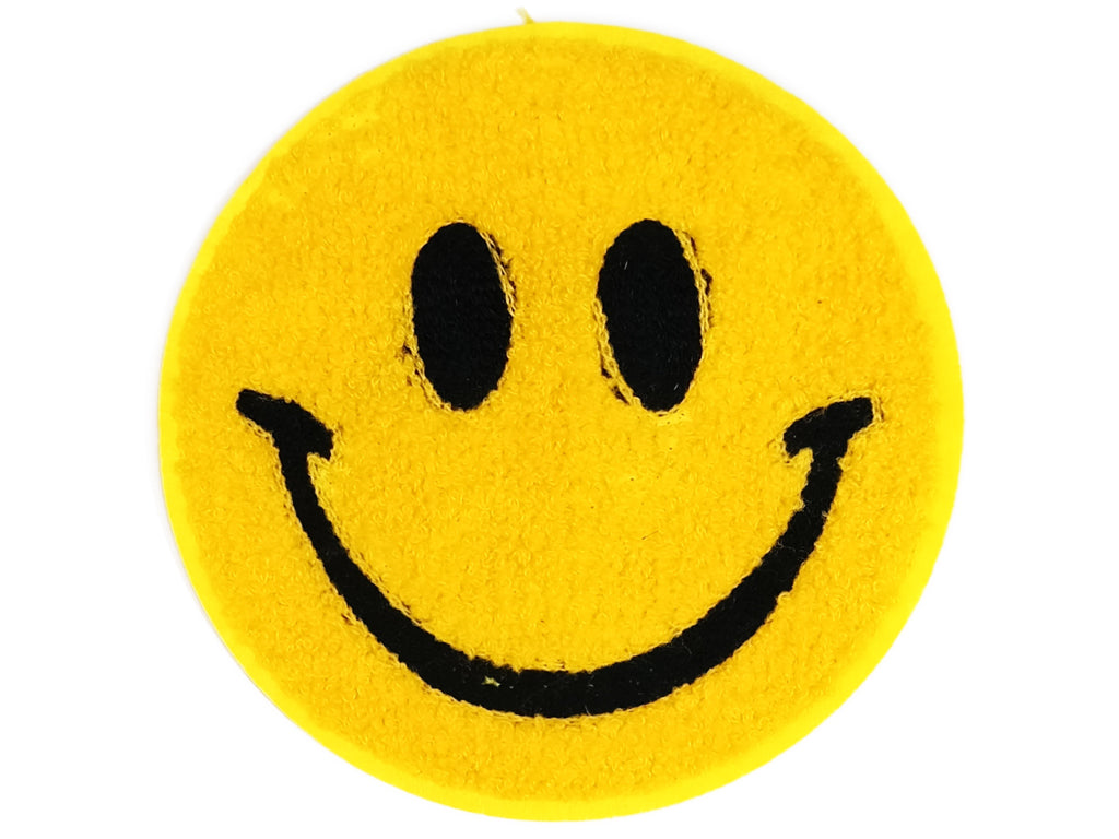 Yellow Smile Face Threaded Designer Motifs