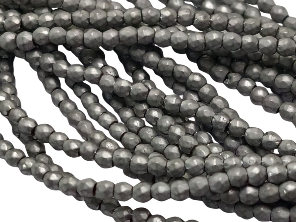 Light Gray Spherical Haemetite Metal Beads