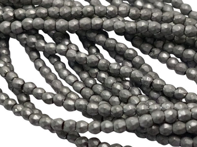 Light Gray Spherical Haemetite Metal Beads