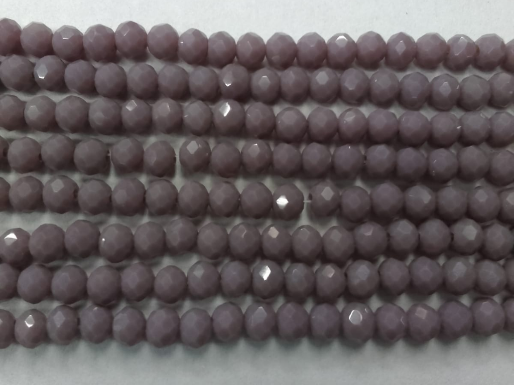 Deep Purple Tyre Crystal Glass Beads