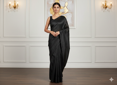 Black Plain Bangalore Raw Silk Fabric  (Wholesale)