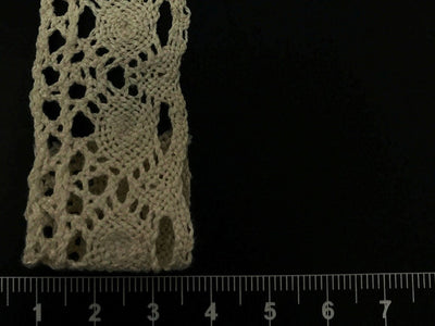 Dyeable Greige Design 94 Cotton Crochet Laces