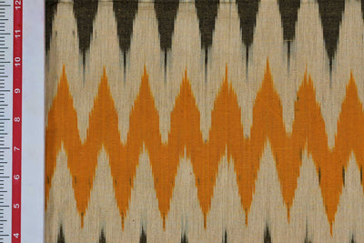 Multicolor Chevron Cotton Ikat Fabric