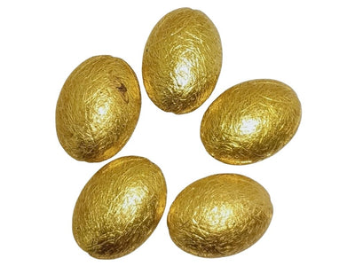 Golden Oval Zari Acrylic Beads