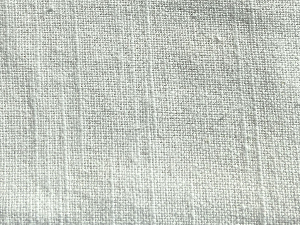 White Dyeable Cotton Casement Slub Fabric