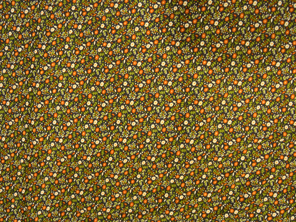 Mahndi Green Floral Digitally Printed Butter Crepe Fabric