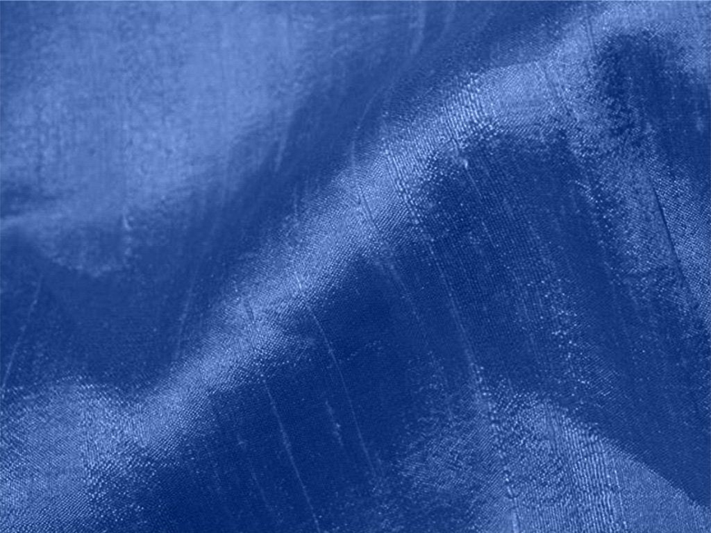 Dusk Blue Plain Bangalore Raw Silk Fabric  (Wholesale)