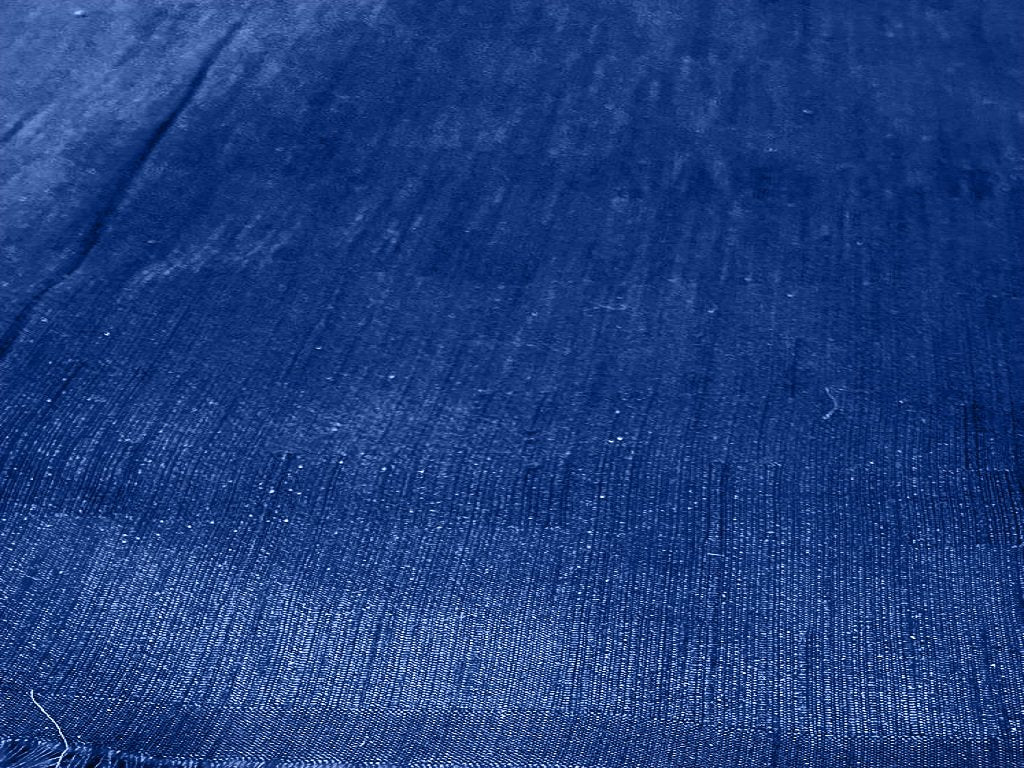 Dusk Blue Plain Bangalore Raw Silk Fabric  (Wholesale)