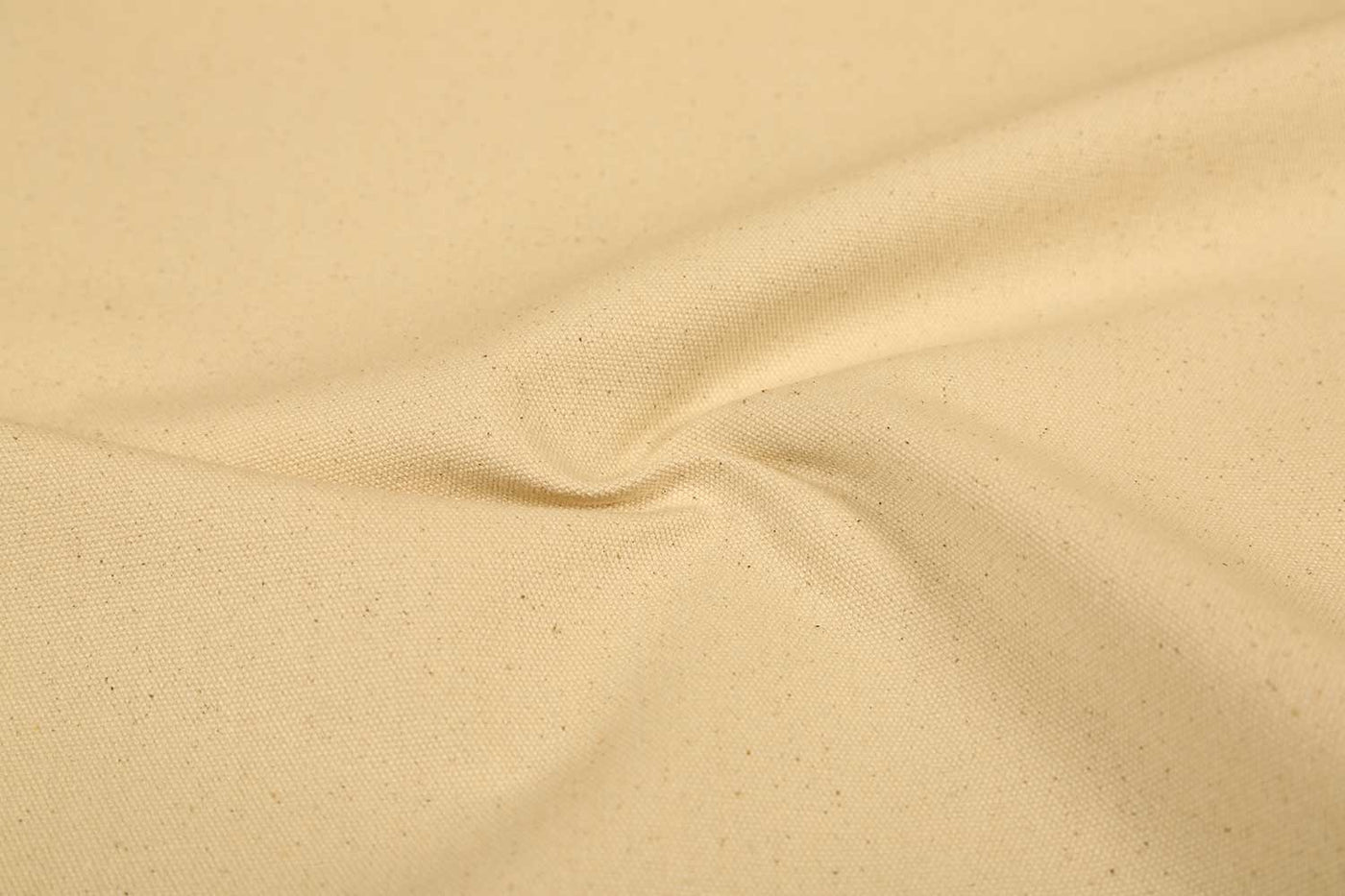 Cream Plain 3/10 Cotton Canvas Kora Fabric