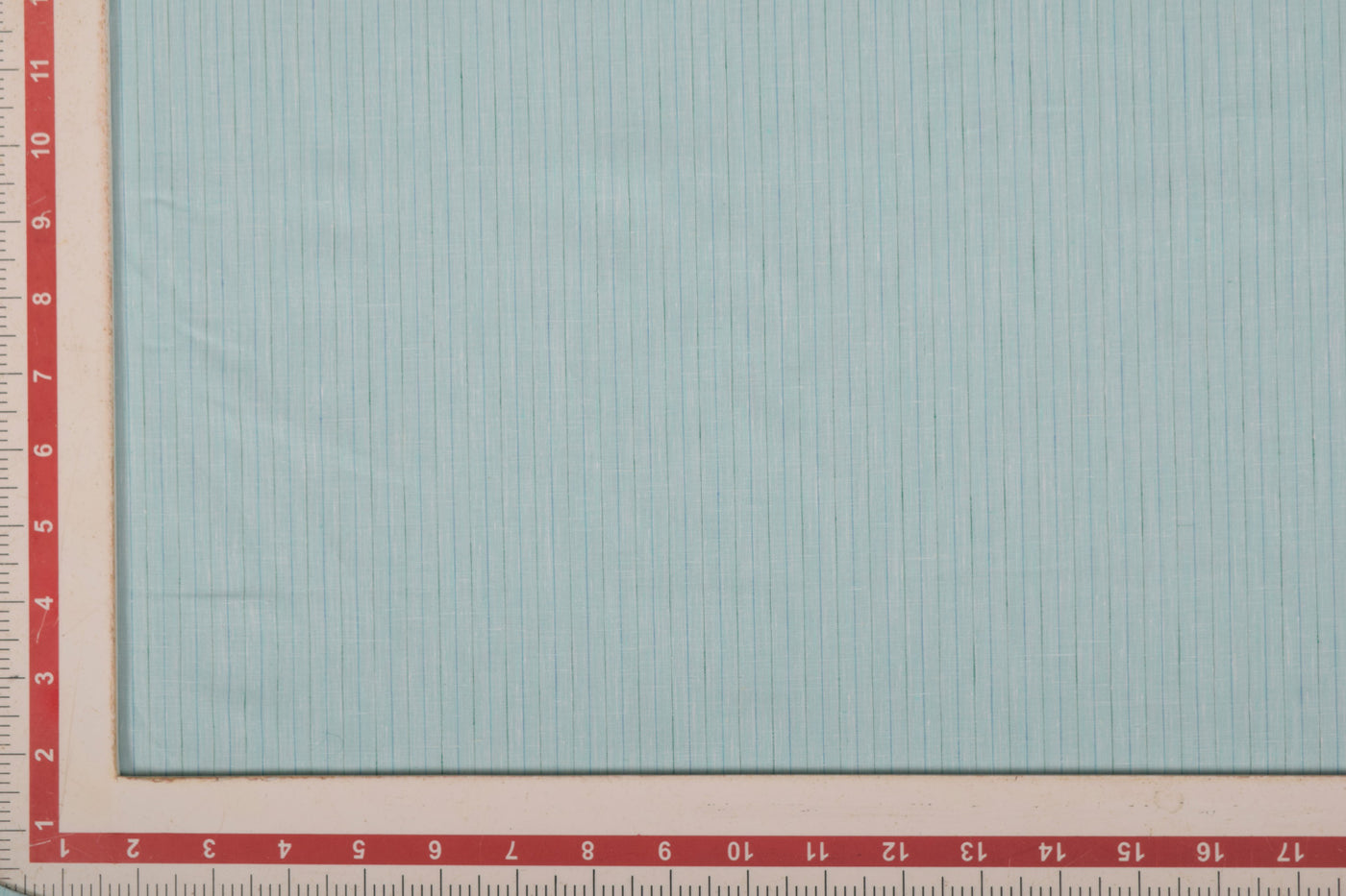 Light Blue Stripes Yarn Dyed  Linen Fabric