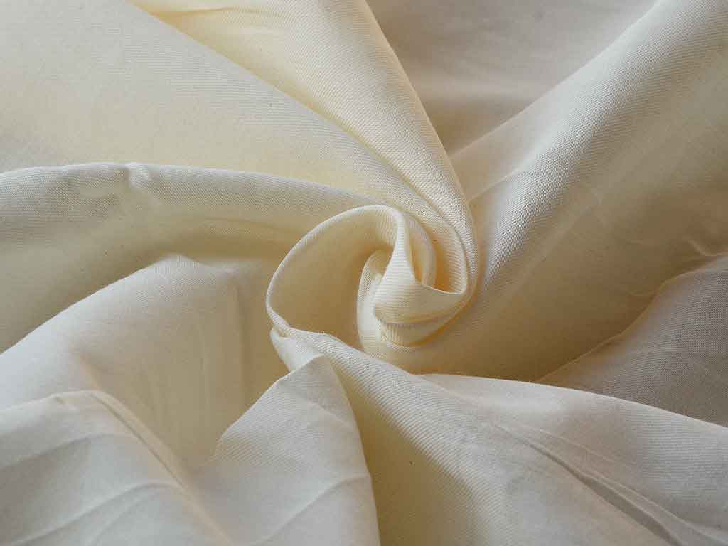 Off White Plain Greige 60*60 Cotton Twill Fabric (Wholesale)