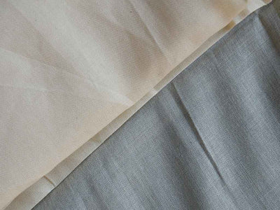 Off White Plain Greige 60*60 Cotton Twill Fabric (Wholesale)