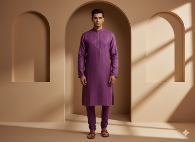 वाइन प्लेन कॉटन लिनन फ़ैब्रिक