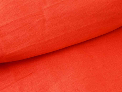 Saffron Orange Plain Pure Viscose Gaji Silk Fabric (Wholesale)