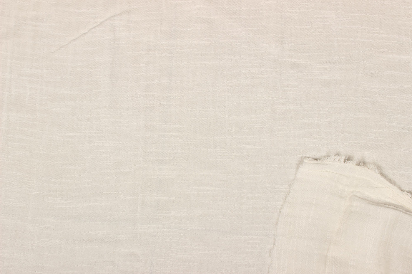 Precut of 2 meters of Off White Plain Cotton Fabric