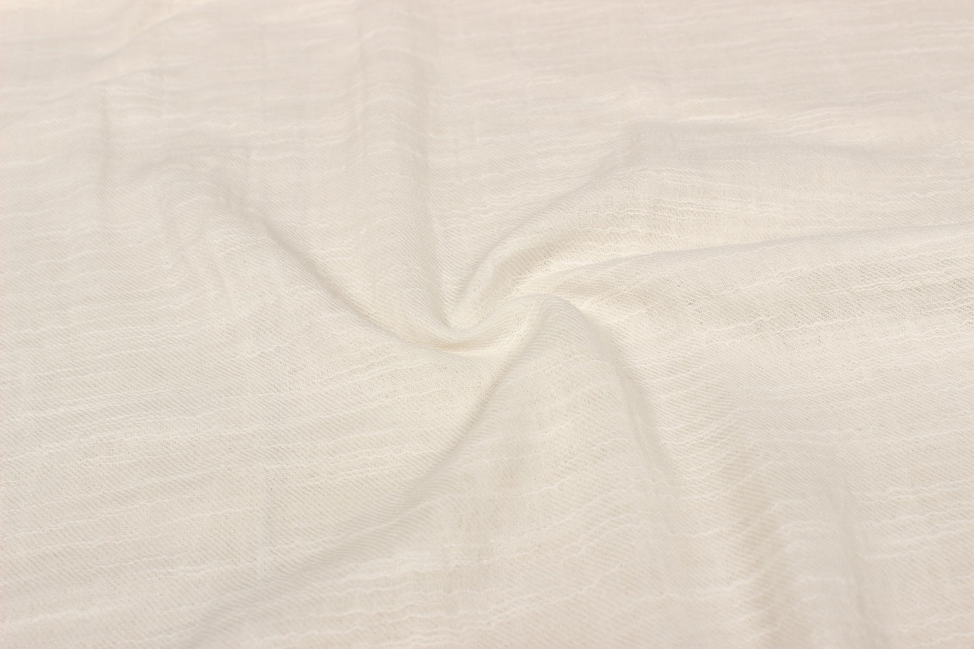 Precut of 2 meters of Off White Plain Cotton Fabric