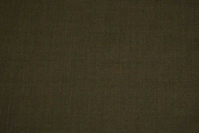 Olive Green Plain Wool Polyester Blend Suiting Fabric