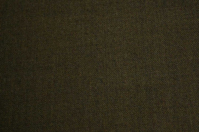 Olive Green Plain Wool Polyester Blend Suiting Fabric