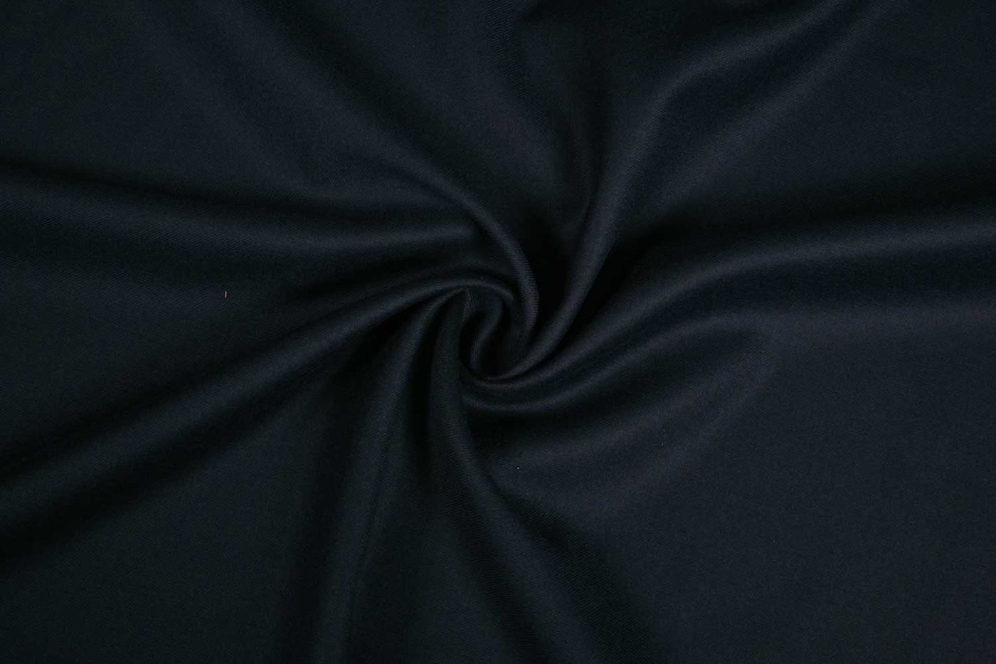 Dark Blue Plain Wool Polyester Blend Suiting Fabric