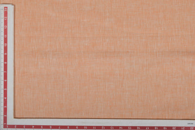 Pale Orange Plain Linen Chambray Fabric